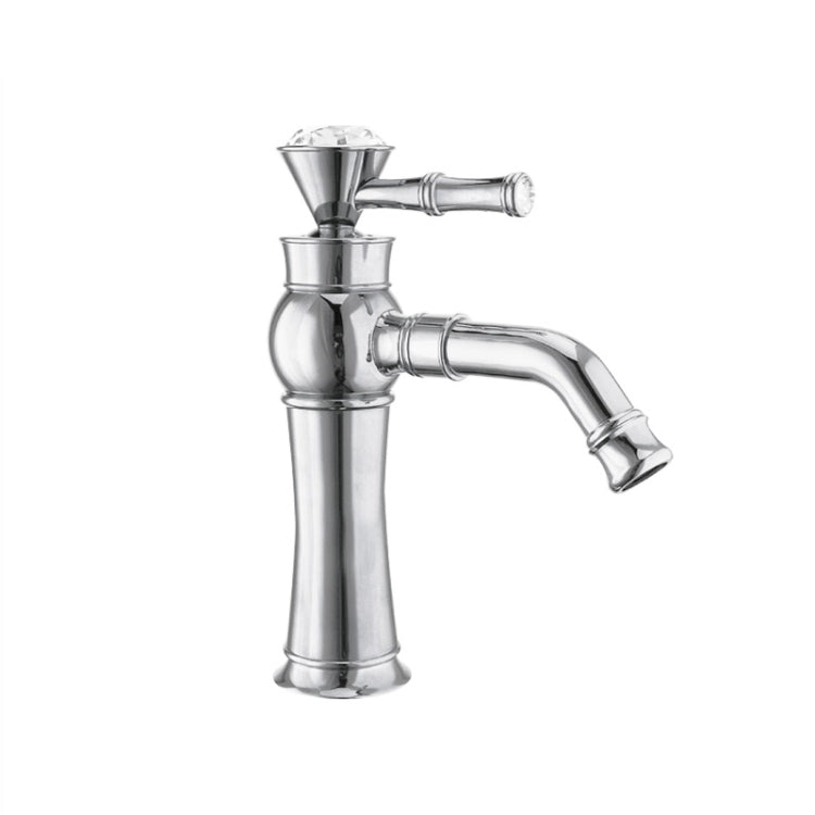 All Bronze Bathroom Basin Hot And Cold Water Faucet, Style: