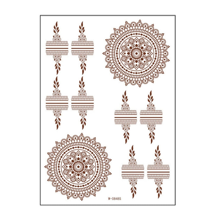 5 PCS Semi Permanent Brown Red Waterproof Lace Tattoo Sticker