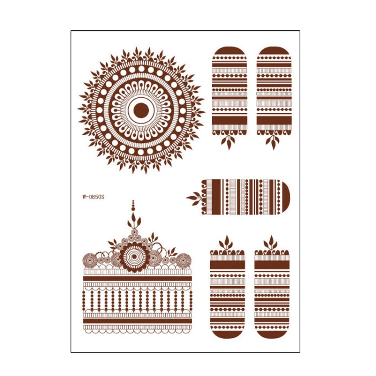 5 PCS Semi Permanent Brown Red Waterproof Lace Tattoo Sticker