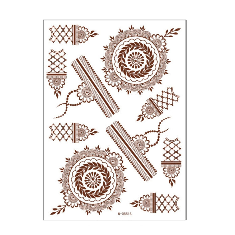 5 PCS Semi Permanent Brown Red Waterproof Lace Tattoo Sticker