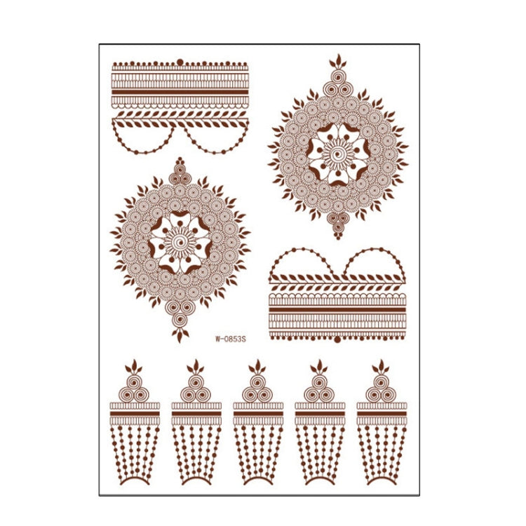 5 PCS Semi Permanent Brown Red Waterproof Lace Tattoo Sticker