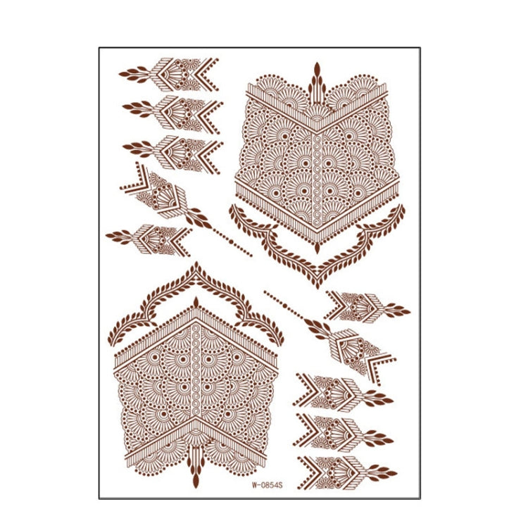 5 PCS Semi Permanent Brown Red Waterproof Lace Tattoo Sticker