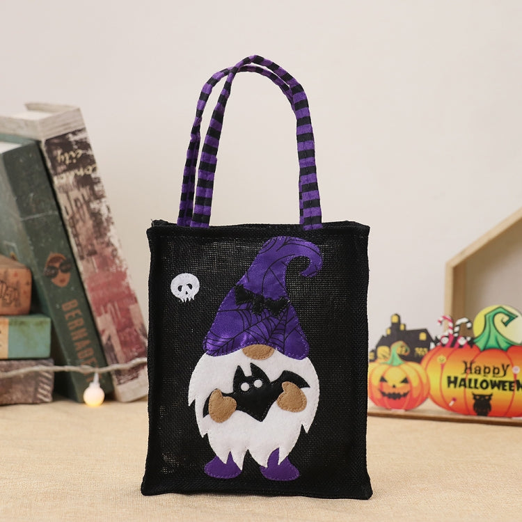 Halloween Cartoon Doll Linen Tote Bags