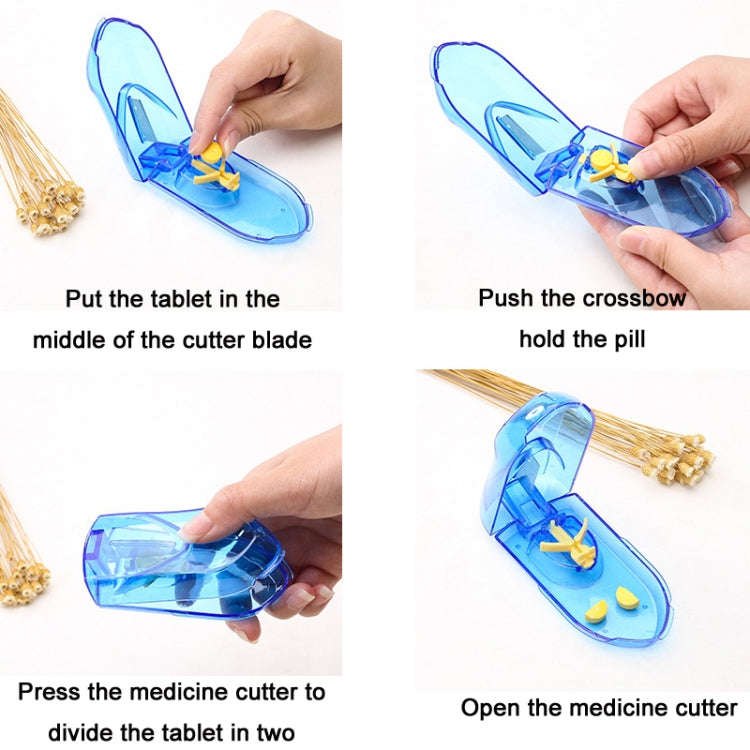 10 PCS Pills Divider Multifunctional Portable Pill Box