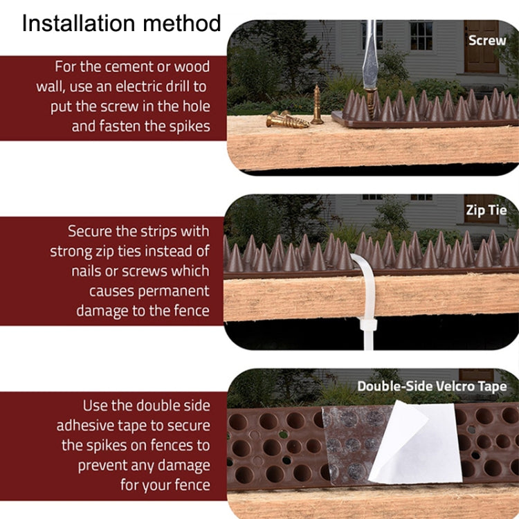 Plastic Bird Repellent Thorns Fence Anti-climb Nails