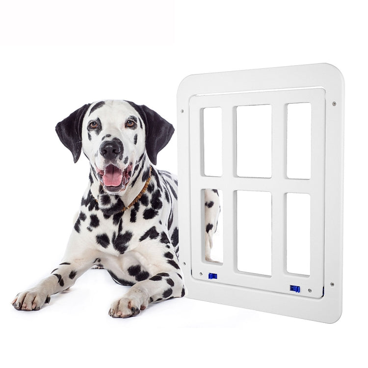 Pet Plaid Door For Screen Window Door Hole With Automatic Closure Lockable
