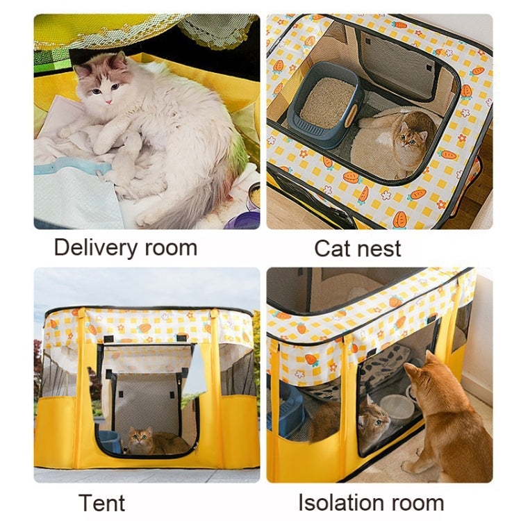 Rectangular Foldable Pet Fence Dog and Cat Litter Pet Delivery Room
