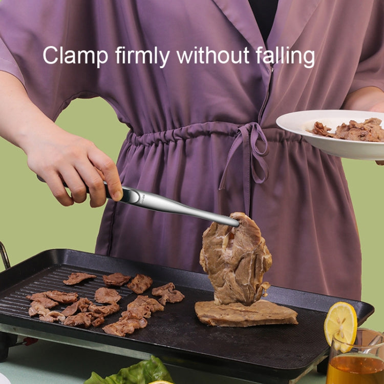 304 Stainless Steel Food Clip with Sawtooth Barbecue Tongs