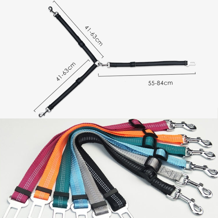 Pet Dual-purpose Car Reflective Seat Belt Dog Leash