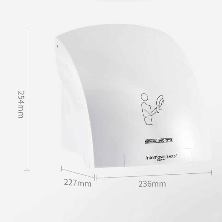 Interhasa 220V Automatic Electric Hand Dryer Mini  Induction Hand Drying Machine,Style: