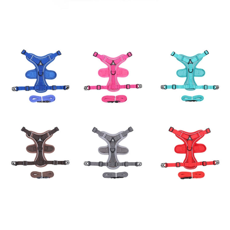 HT-864 Pet Traction Rope Reflective Breathable Dog Chest Strap Vest, Size: