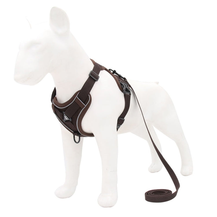 HT-864 Pet Traction Rope Reflective Breathable Dog Chest Strap Vest, Size: