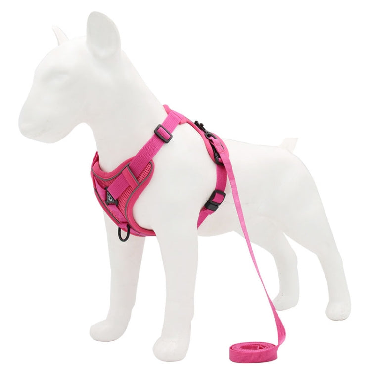 HT-864 Pet Traction Rope Reflective Breathable Dog Chest Strap Vest, Size: