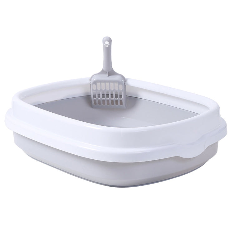 Semi-enclosed Cat Litter Box Cat Toilet With Cat Litter Shovel