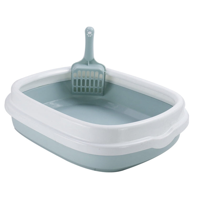 Semi-enclosed Cat Litter Box Cat Toilet With Cat Litter Shovel