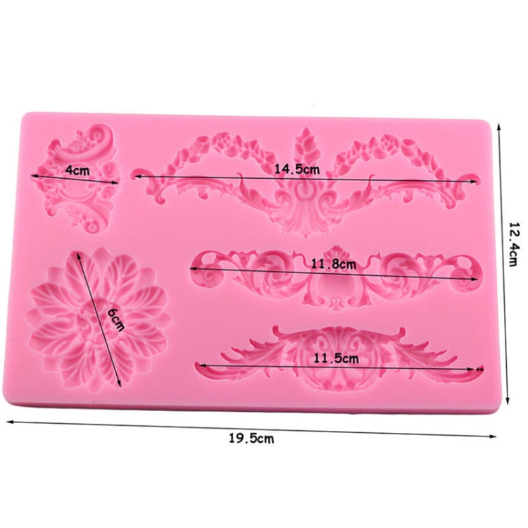 Cake Border Floral Fondant Silicone Mold