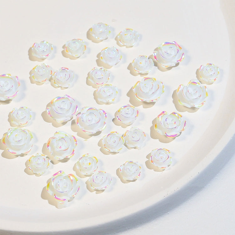 SP0473 30Pcs/Pack 3D Camellia Nail Art Decorative Rhinestones