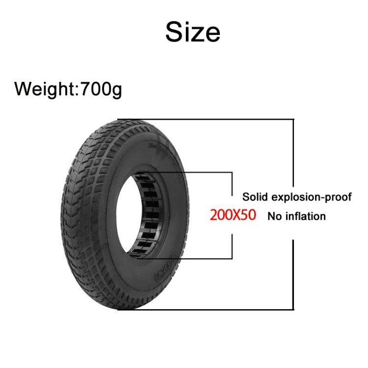 8 inch Hollow Solid Rubber Tire For Xiaomi Scooter