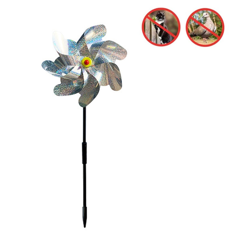 Balcony Garden Farmland Bird Catcher Reflector Anti-bird Laser Windmill, Style: Seven