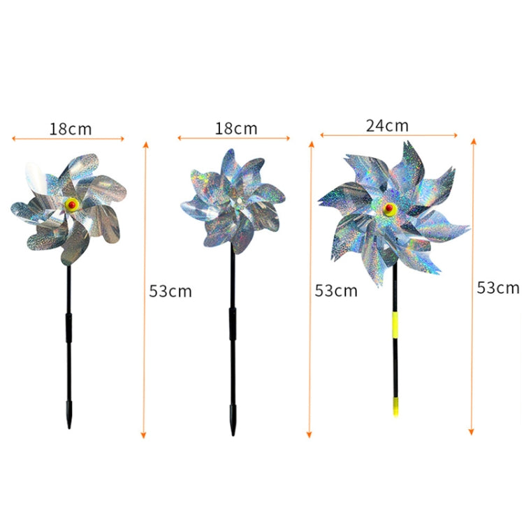 Balcony Garden Farmland Bird Catcher Reflector Anti-bird Laser Windmill, Style: Seven