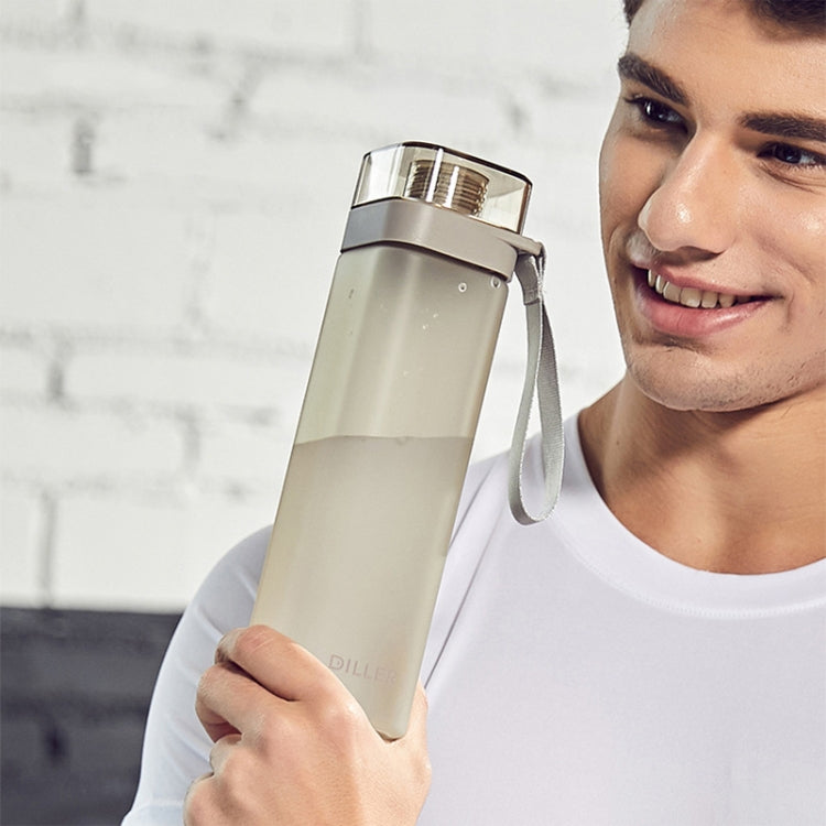 Diller D8646 Square Shape Fitness Leakproof Water Bottle