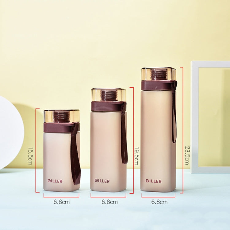 Diller D8646 Square Shape Fitness Leakproof Water Bottle