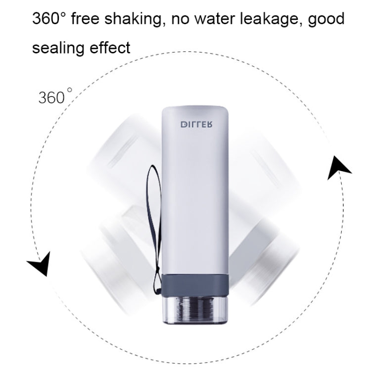 Diller D8646 Square Shape Fitness Leakproof Water Bottle