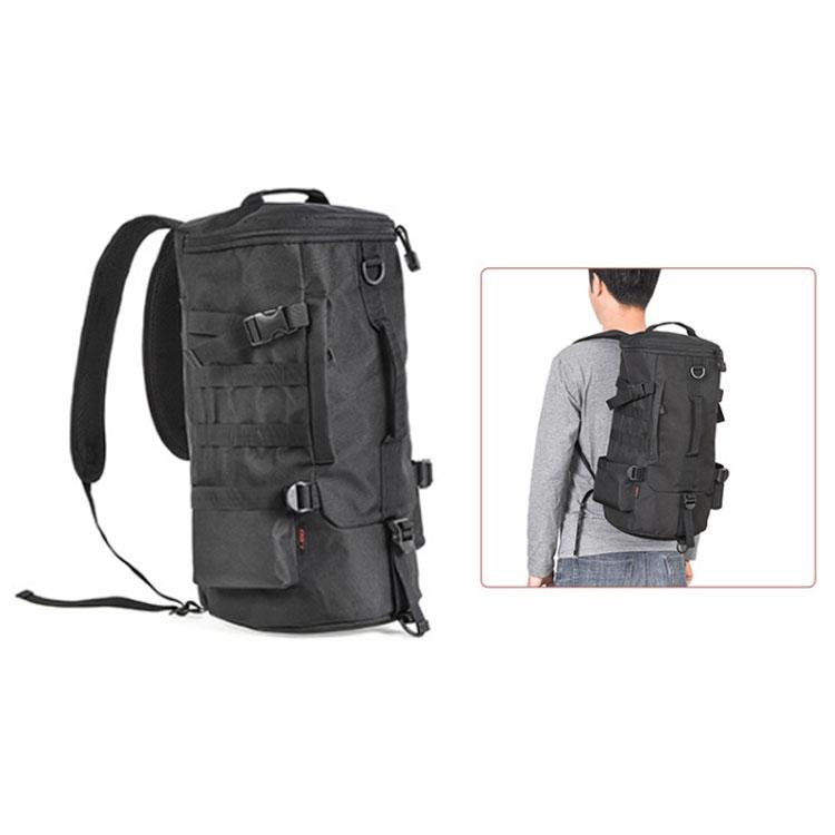 LEO 28085 Cylina Shape Fishing Gear Backpack Fishing Rod Outdoor Shoulder Bag