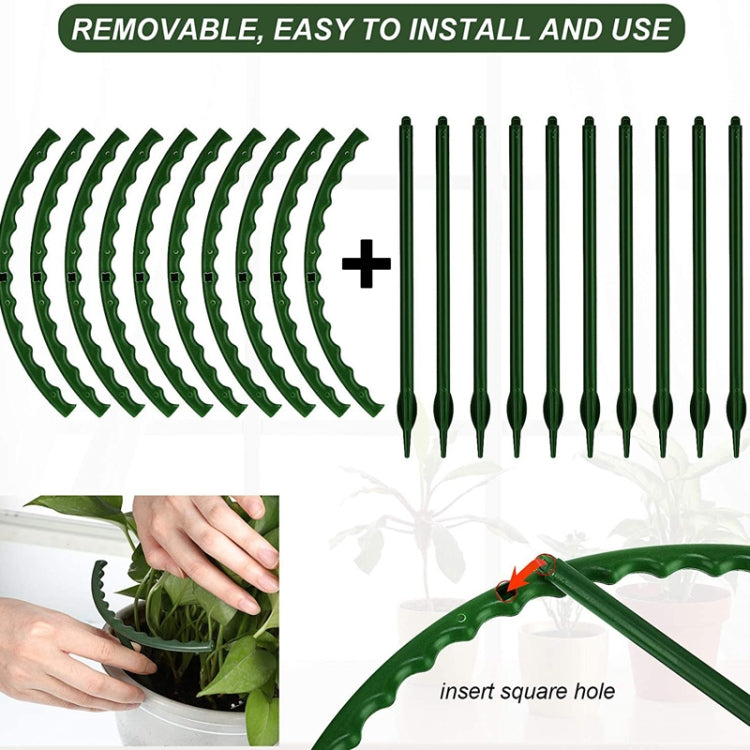 Garden Flower Stand Plant Plastic Support Ring, Style: