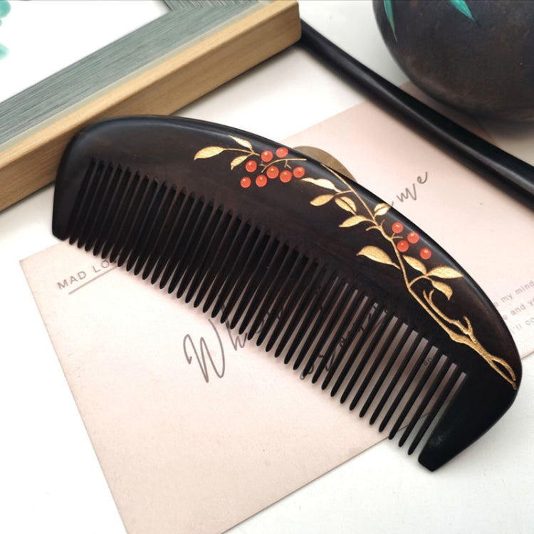 Sandalwood Comb Lacquer Painted Massage Comb