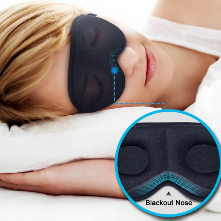 3D Breathable Shading Three-Dimensional Nose Wing Integrated Eye Mask