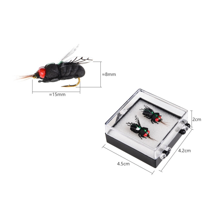 LEO 28134 Bionic Bee Fly Hook Flying Fishing Hook Buoyant Bait Fishing Gear
