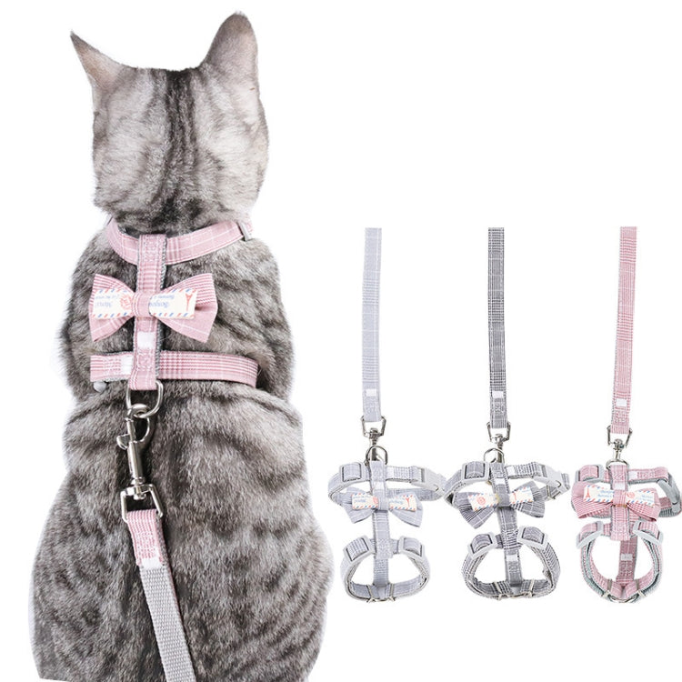 Bow-knot Anti-breakaway Adjustable Cat Leash