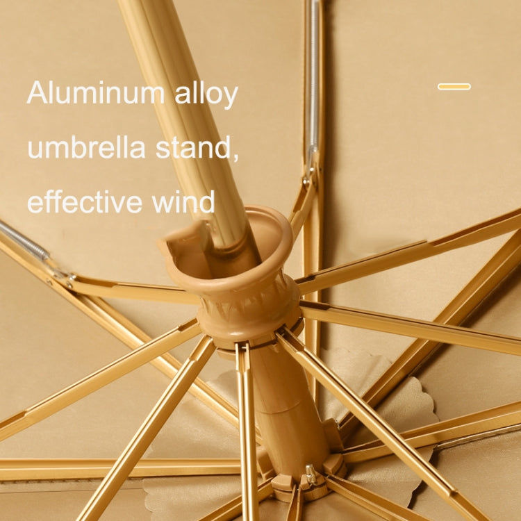 Small Fresh Automatic Umbrella Gold Glue Fabric Tri-fold Parasol