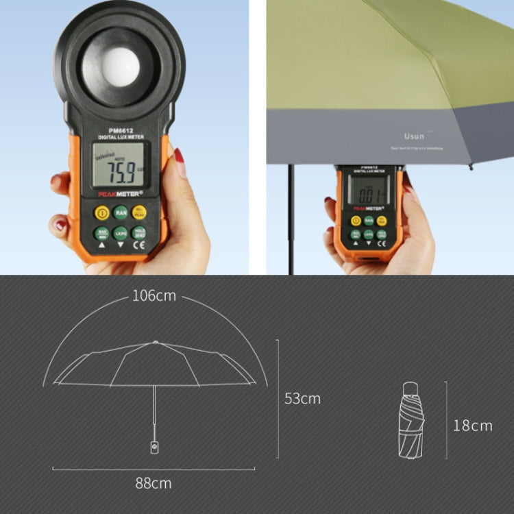 LY-0621 Five-Fold Six-bone Umbrella Simple Black Glue Sunscreen Umbrella