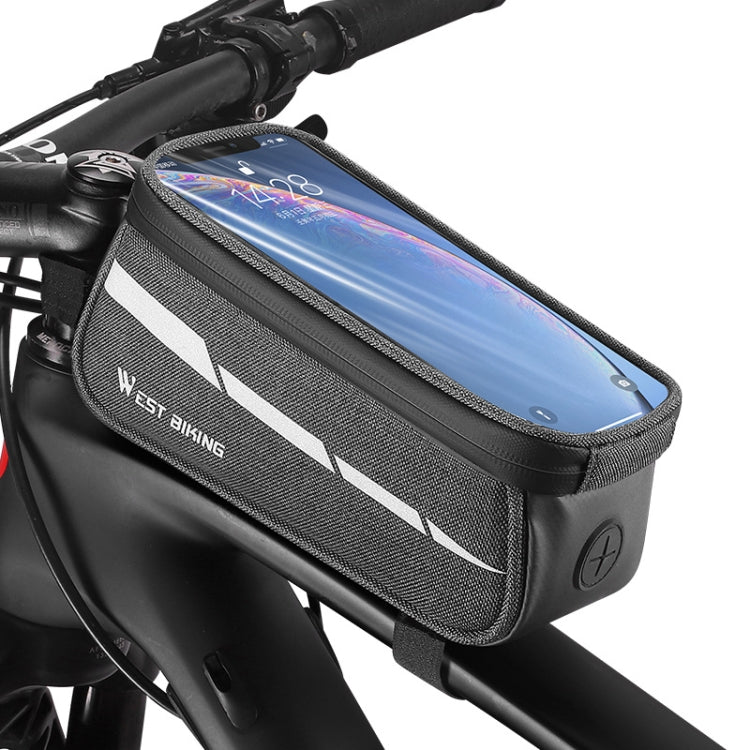 WEST BIKING 7 inches Mountain Bike Mobile Phone Touch Screen Front Beam Bag