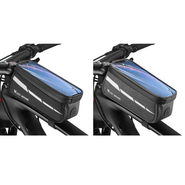 WEST BIKING 7 inches Mountain Bike Mobile Phone Touch Screen Front Beam Bag