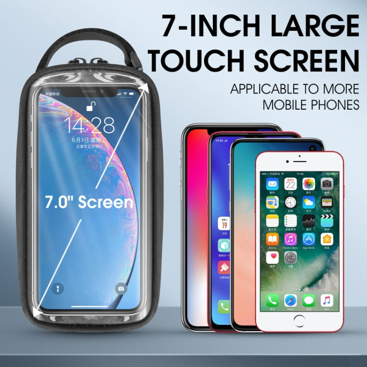 WEST BIKING 7 inches Mountain Bike Mobile Phone Touch Screen Front Beam Bag