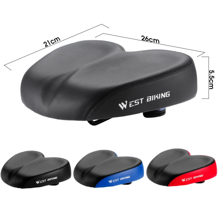 WEST BIKING Bicycle Widened And Comfortable Shock Absorbing Saddle