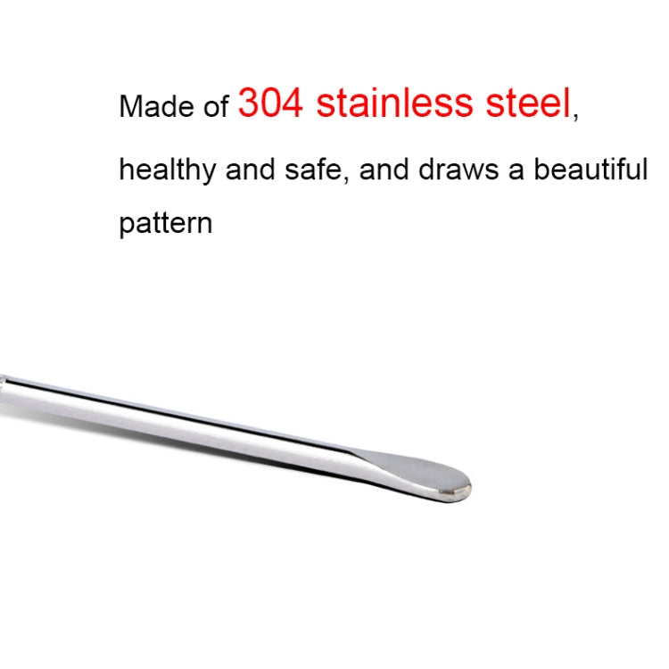 CC-608 304 Stainless Steel Coffee Stick Flower Needle
