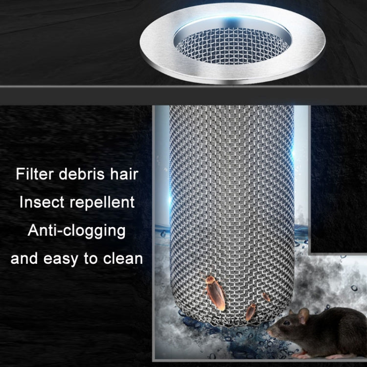 304 Stainless Steel Sewer Anti-Clogging Filter, Model: 42 Long