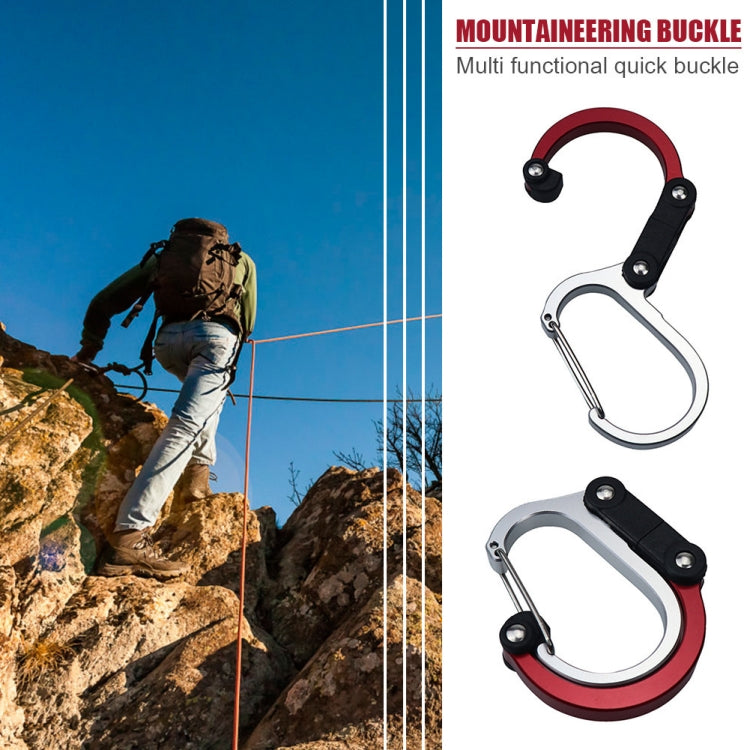 Aluminum Alloy D-type Outdoor Mountaineering Hook