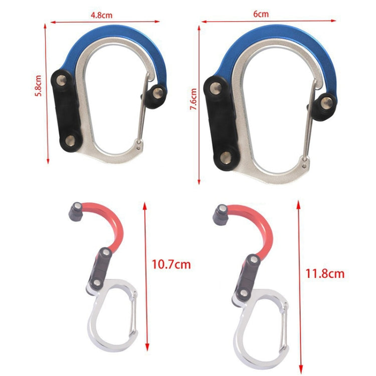 Aluminum Alloy D-type Outdoor Mountaineering Hook