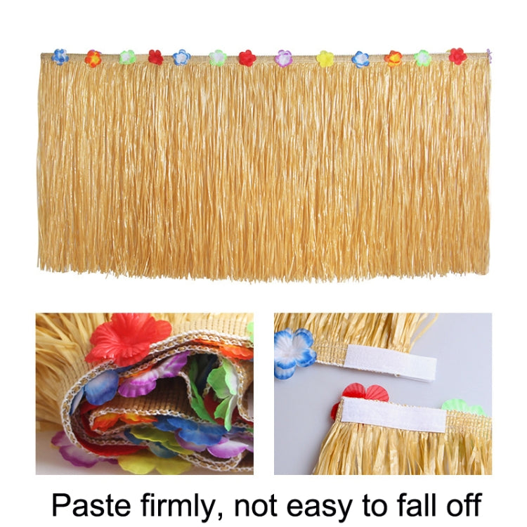 Hawaiian Tassel Table Skirt Simulation Turtle Leaf Festival Party Scene Table Arrangement Props