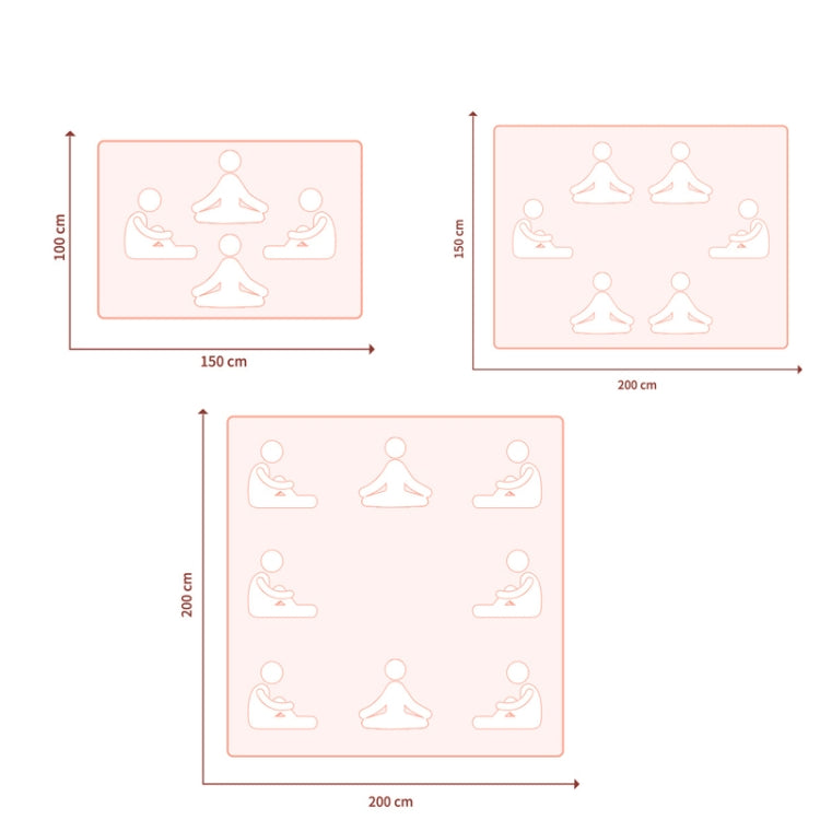 Outdoor Beach Waterproof Floor Mat Portable Picnic Cloth Folding Blanket, Size: