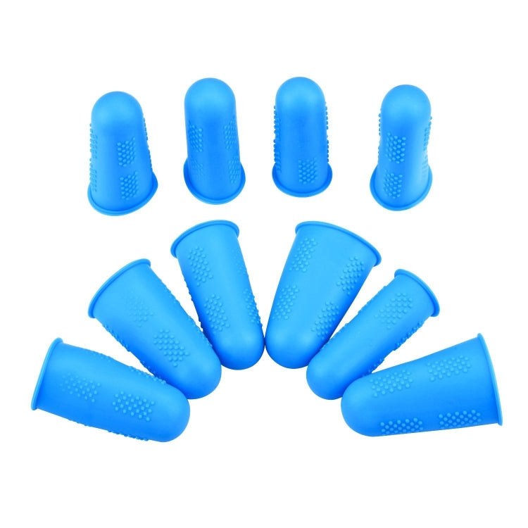 4 Sets Anti-scalding Non-slip High Temperature Resistant Silicone Finger Cuff With Particles