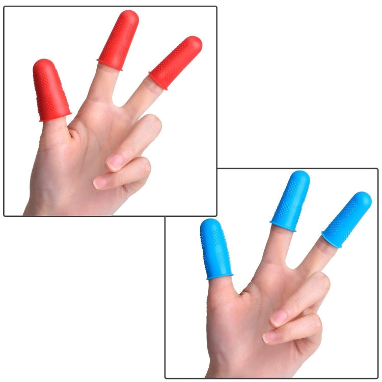 4 Sets Anti-scalding Non-slip High Temperature Resistant Silicone Finger Cuff With Particles