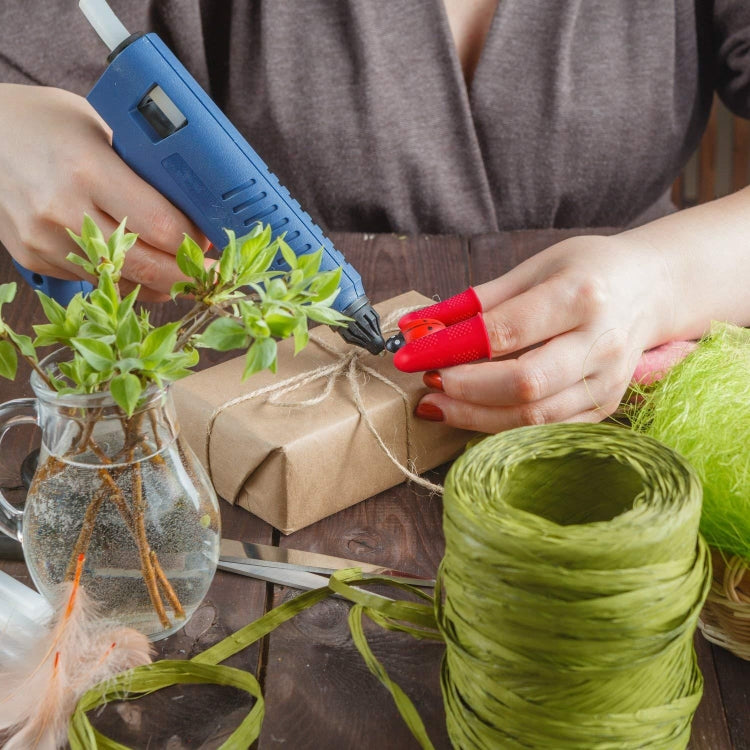 4 Sets Anti-scalding Non-slip High Temperature Resistant Silicone Finger Cuff With Particles