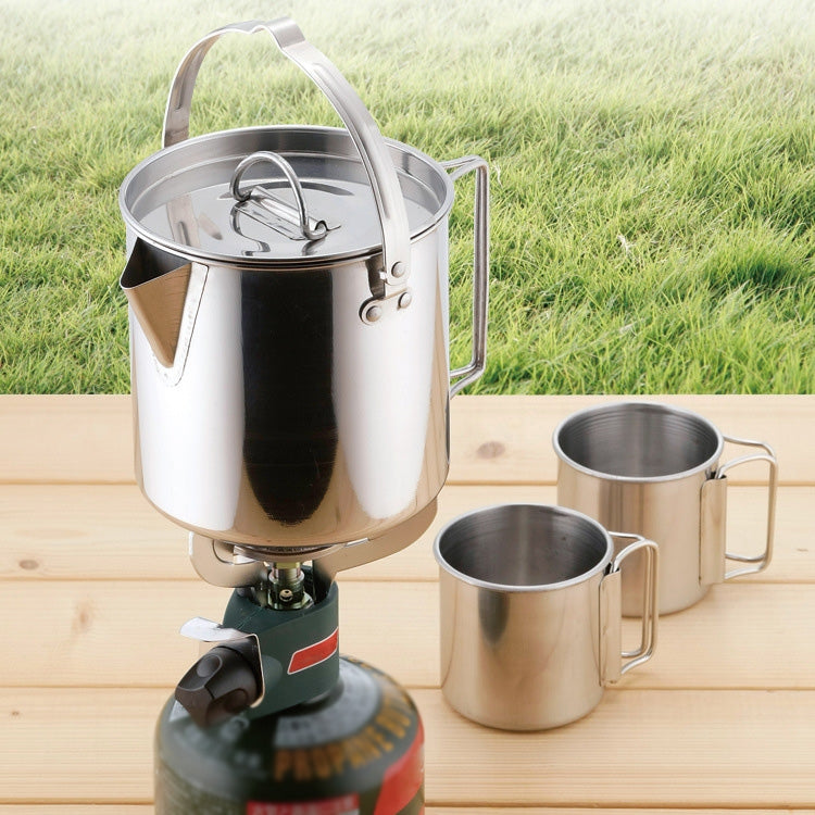 CW-307 Portable Stainless Steel Picnic Cooker Kettle Teapot Hanging Pot