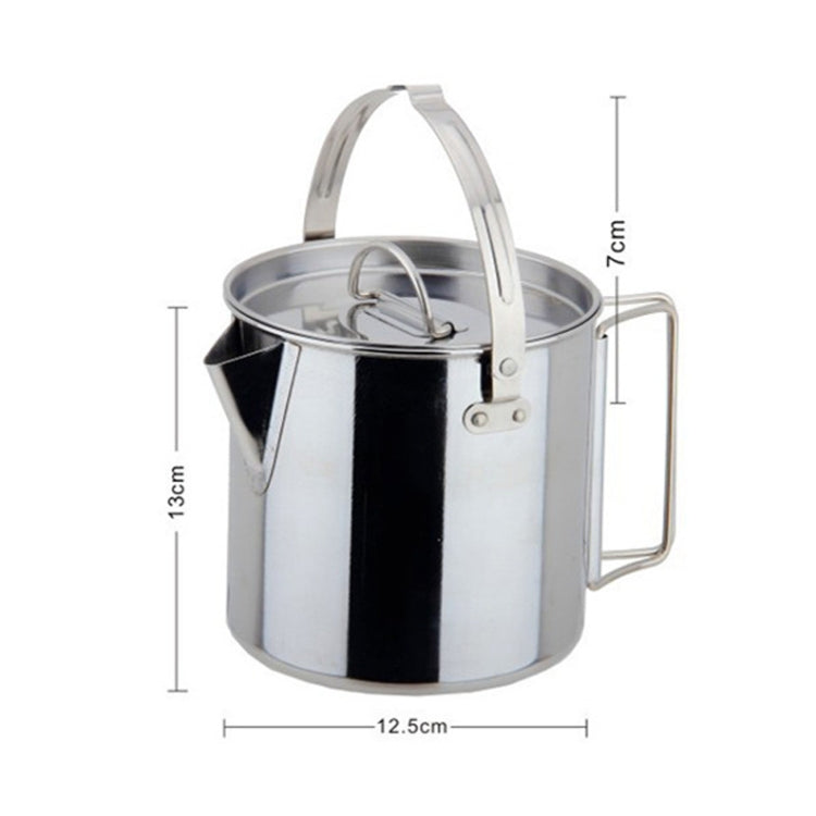 CW-307 Portable Stainless Steel Picnic Cooker Kettle Teapot Hanging Pot